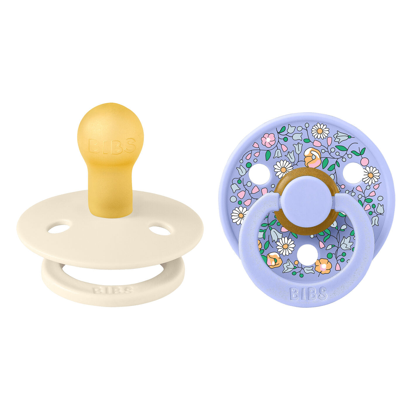 Knupīši - Liberty Colour Round Chloe Meadow & Ivory Mix, BIBS, 2 gab