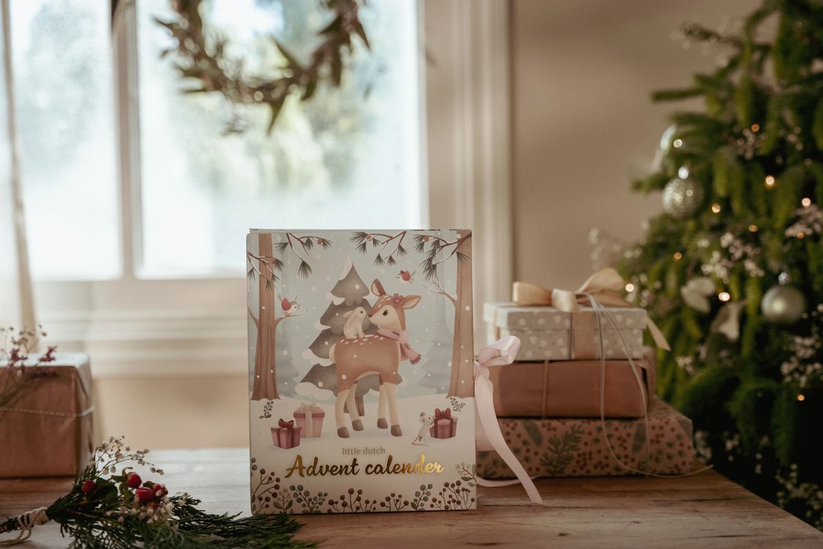 Ziemassvētku adventes kalendārs - piekariņu rokassprādzes, Christmas Advent Calendar with Bracelets, Little Dutch