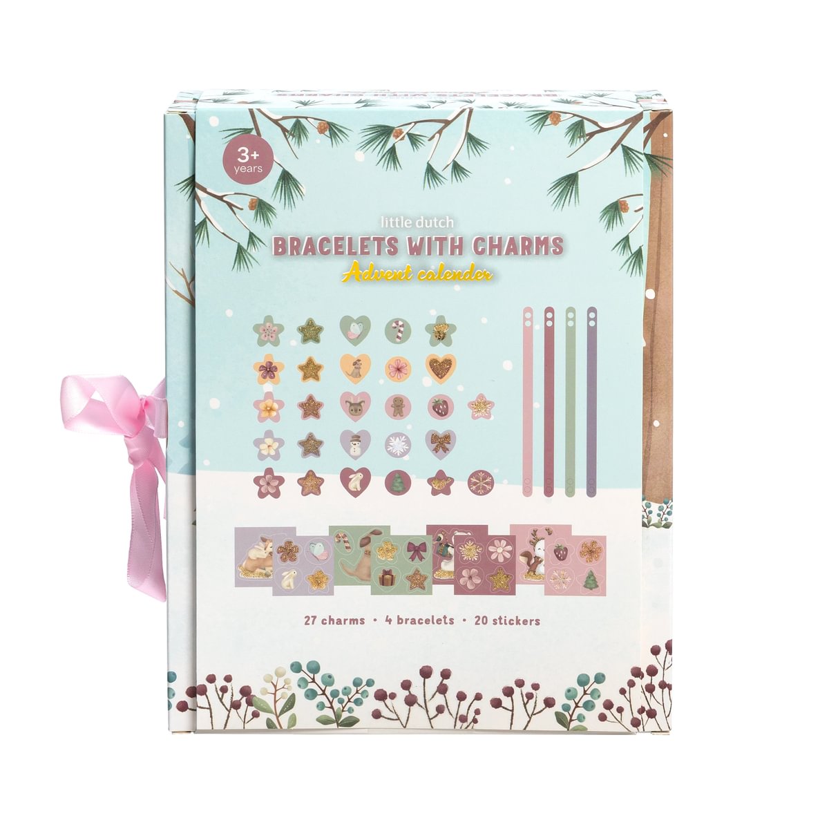 Ziemassvētku adventes kalendārs - piekariņu rokassprādzes, Christmas Advent Calendar with Bracelets, Little Dutch