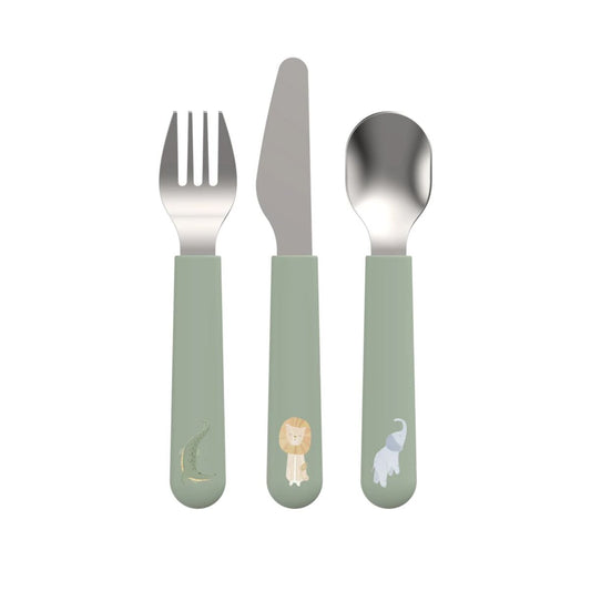 Bērnu galda piederumi Safari Friends, Children’s cutlery, Little Dutch, LD108033065421
