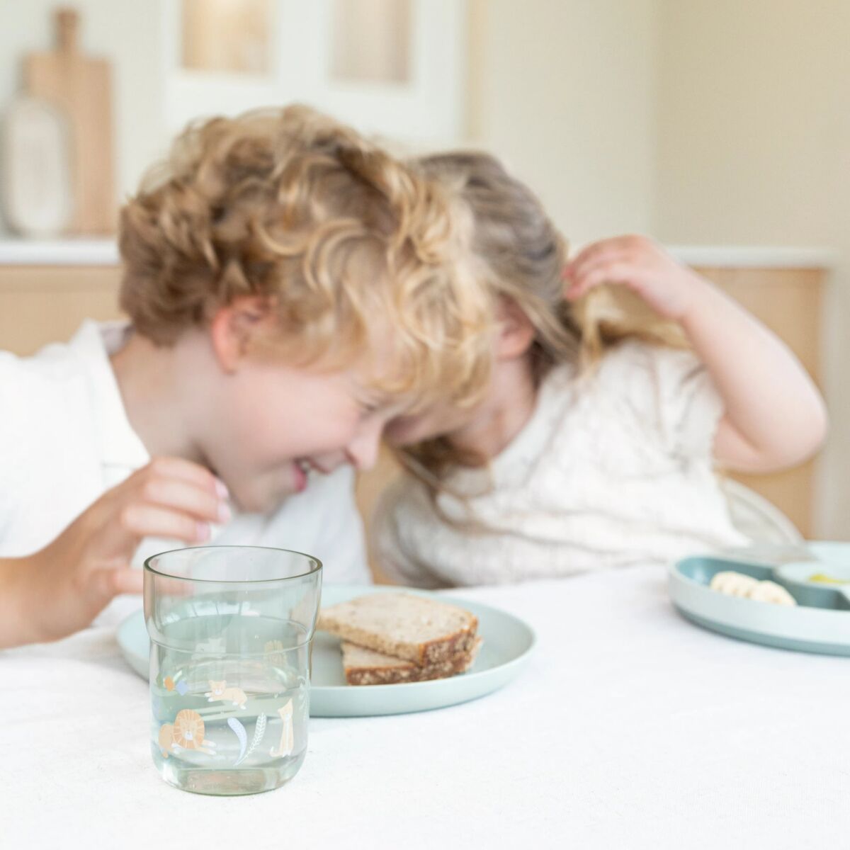 Bērnu glāze, Children's glass Safari Friends, zaļš, Little Dutch, LD108022065421