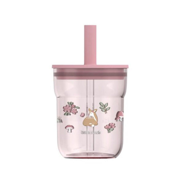 Puodelis su šiaudeliu, Vaikiška stiklinė su šiaudeliu „Fėjų sodas“, „Little Dutch“