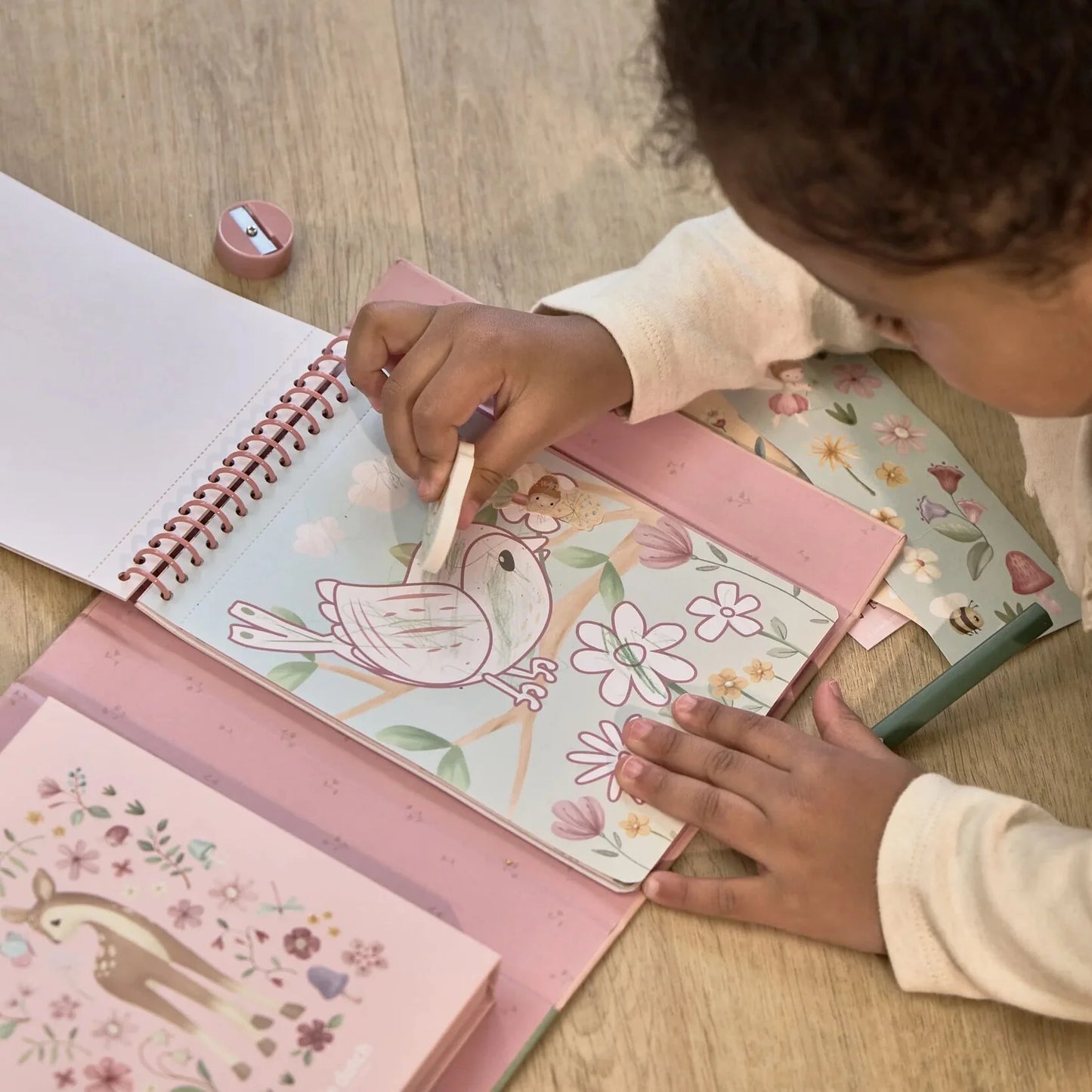 Krāsošanas radošais komplekts Rosa & Fairy Garden, Colour Book Set, Little Dutch, Artikuls: BT126892
