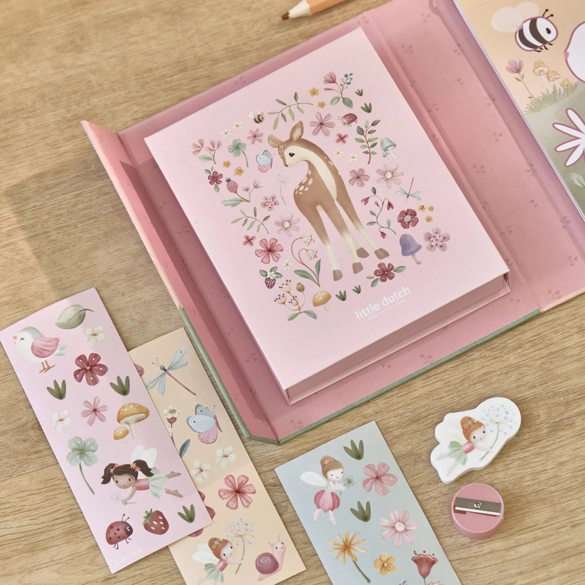 Krāsošanas radošais komplekts Rosa & Fairy Garden, Colour Book Set, Little Dutch, Artikuls: BT126892