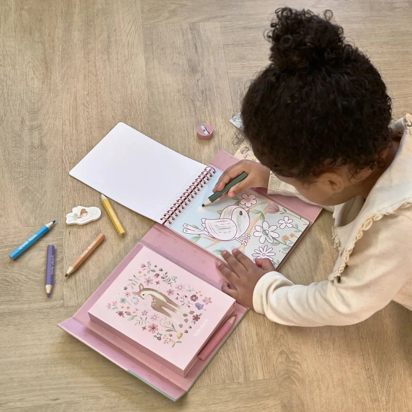 Krāsošanas radošais komplekts Rosa & Fairy Garden, Colour Book Set, Little Dutch, Artikuls: BT126892