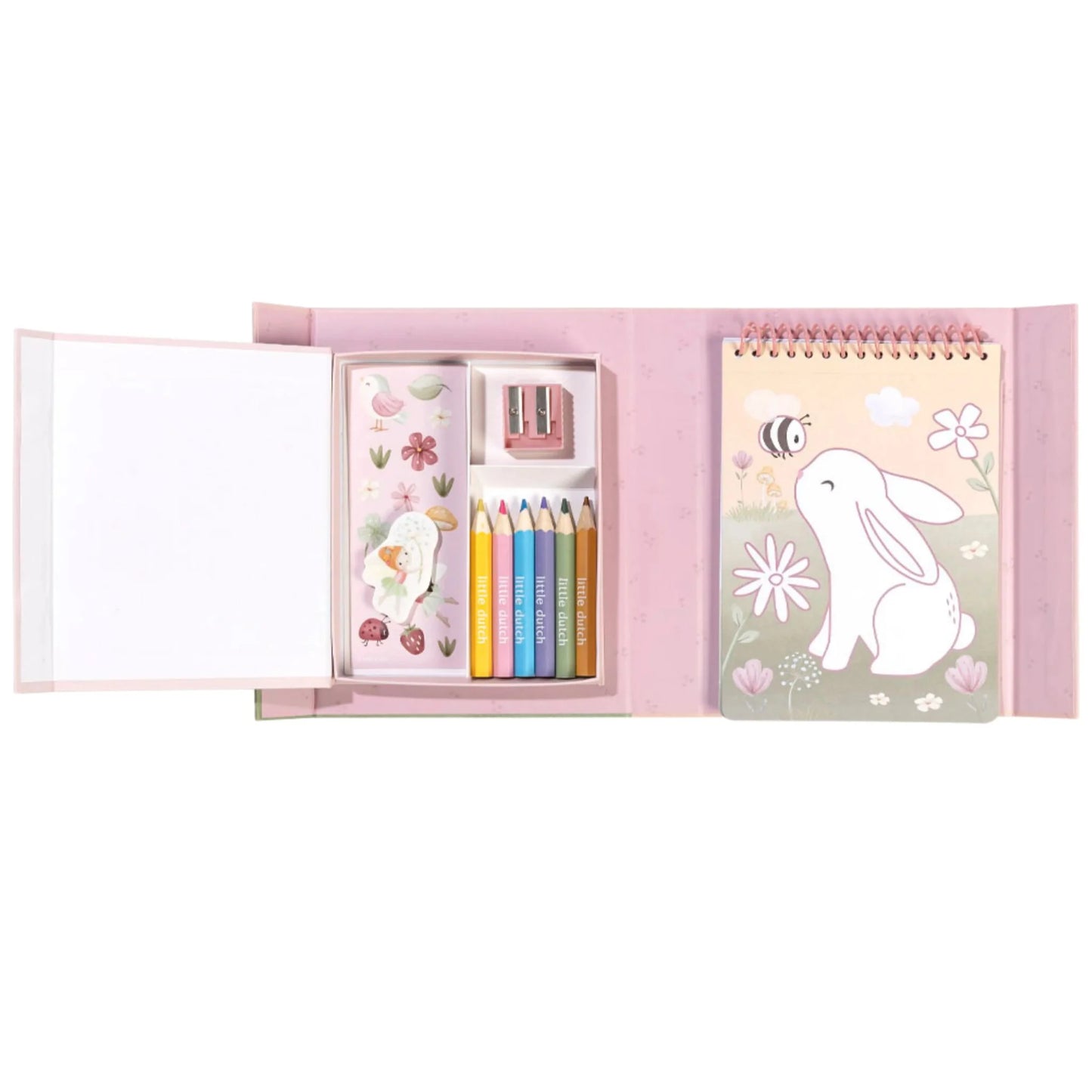 Krāsošanas radošais komplekts Rosa & Fairy Garden, Colour Book Set, Little Dutch, Artikuls: BT126892