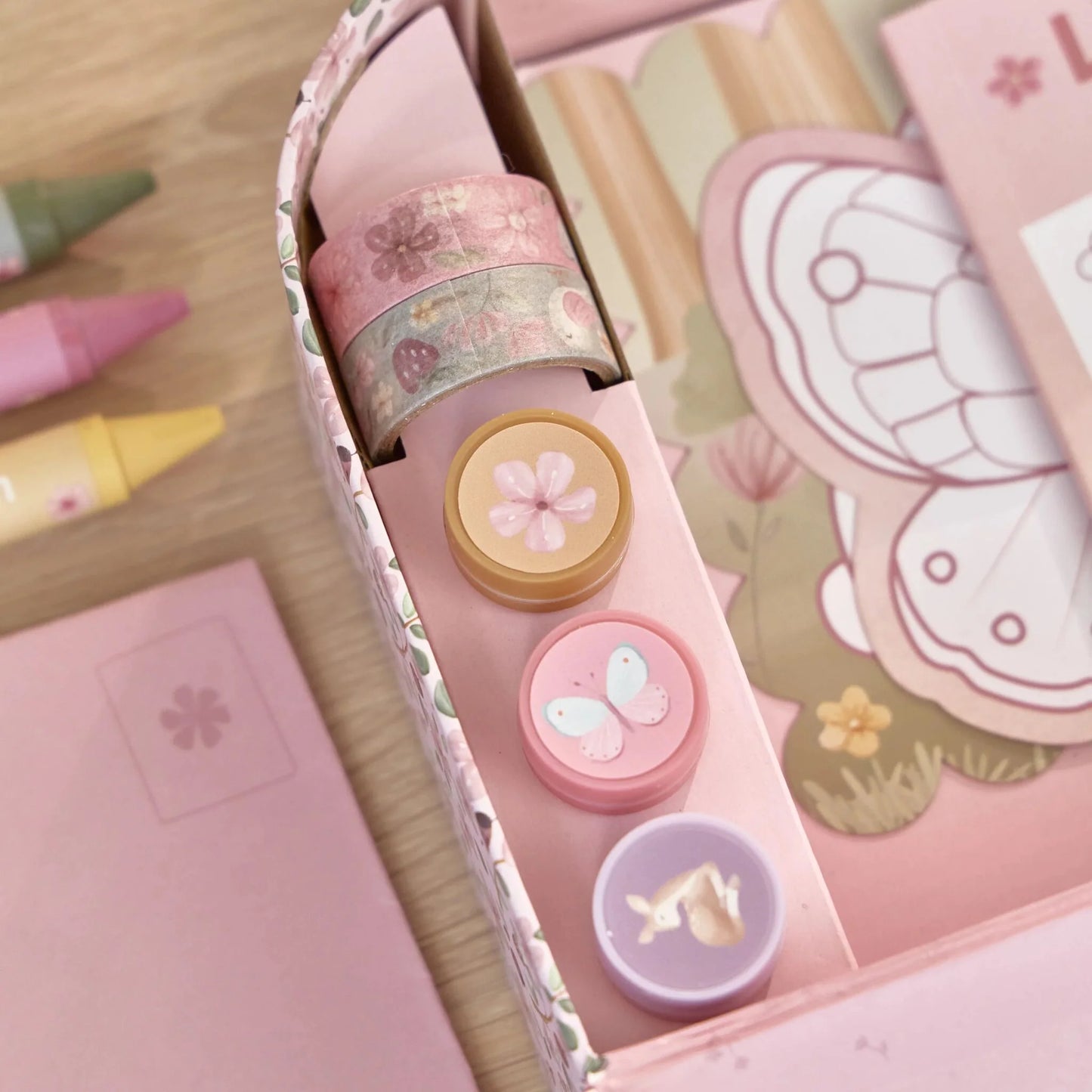 Radošais komplekts koferītī Rosa & Fairy, Creativity Set Suitcase, Little Dutch