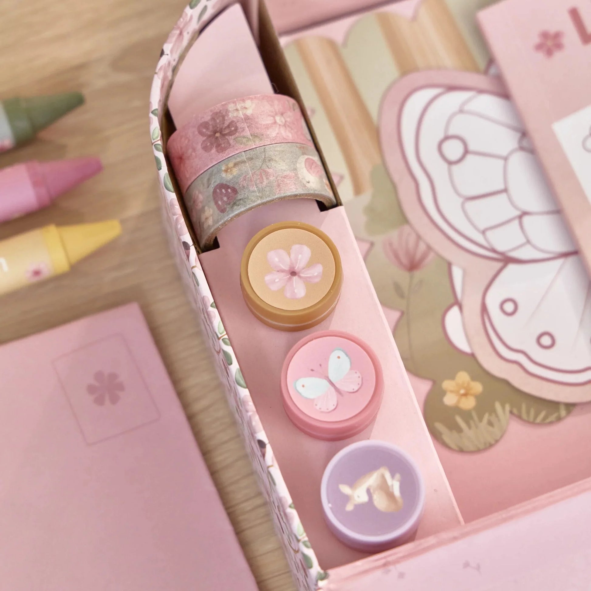 Radošais komplekts koferītī Rosa & Fairy, Creativity Set Suitcase, Little Dutch