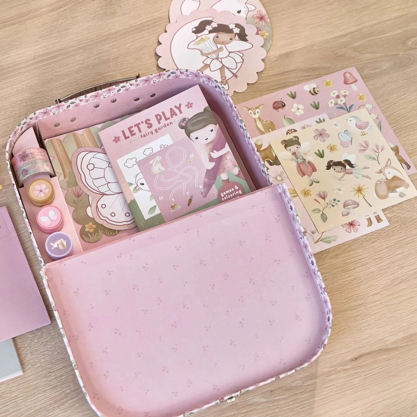 Radošais komplekts koferītī Rosa & Fairy, Creativity Set Suitcase, Little Dutch