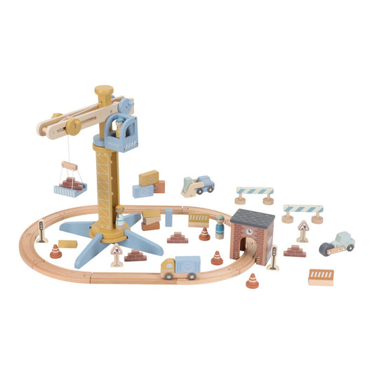 Koka celtņa trase, Crane Set, Little Dutch, ld2542