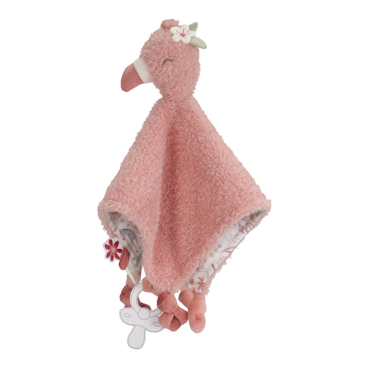 Mīļlupatiņa Flamingo Safari Friends, Cuddle cloth, Little Dutch, ld8329