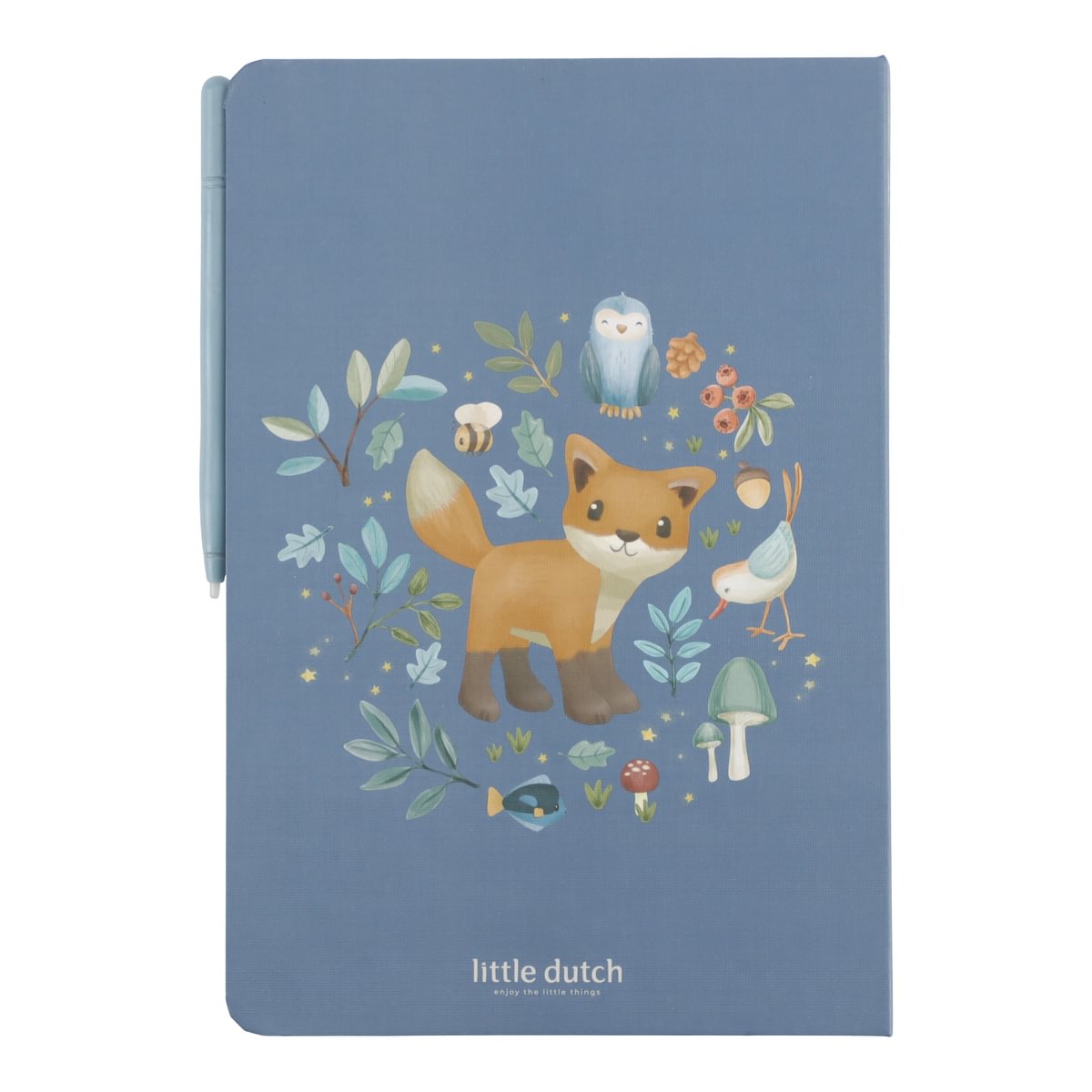 Zīmēšanas tāfele, zila, Drawing Tablet digital Forest Friends, Little Dutch, LD4783