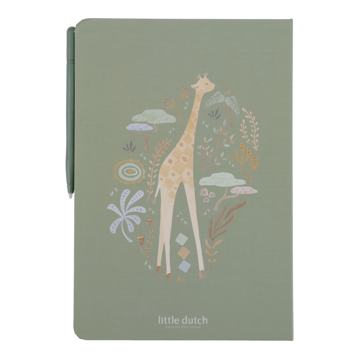 Zīmēšanas tāfele, zaļa Drawing Tablet digital Safari friends, Little Dutch, LD7491
