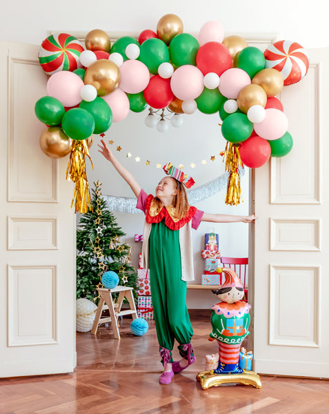 Liels balons Ziemassvētku Elfs, stāvošs - pildāms ar gaisu