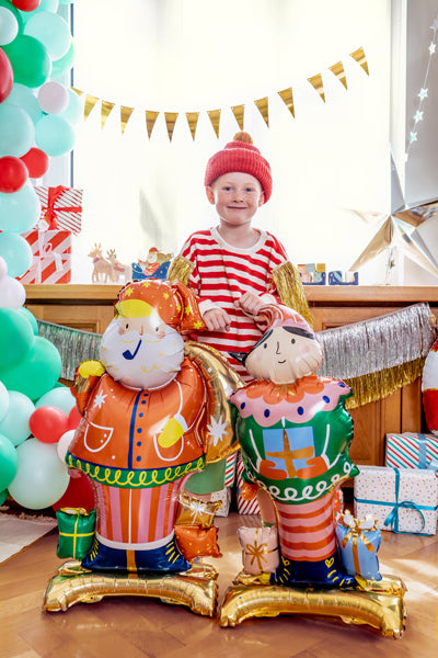 Liels balons Ziemassvētku Elfs, stāvošs - pildāms ar gaisu