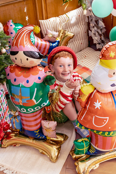 Liels balons Ziemassvētku Elfs, stāvošs - pildāms ar gaisu