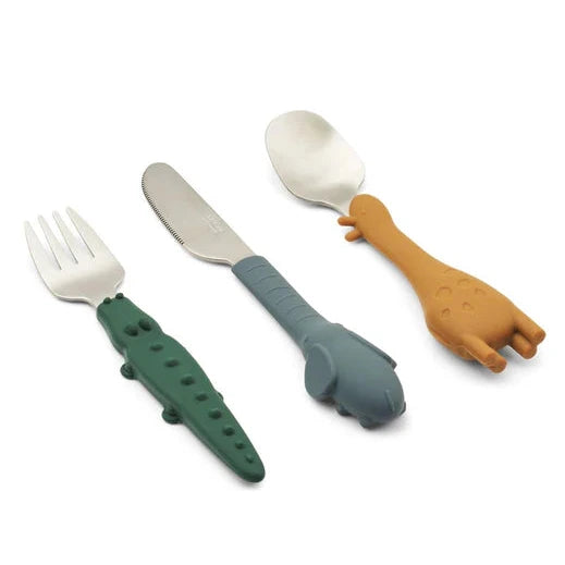 Bērnu galda piederumi Golden Caramel Mix, Tove cutlery set, Liewood