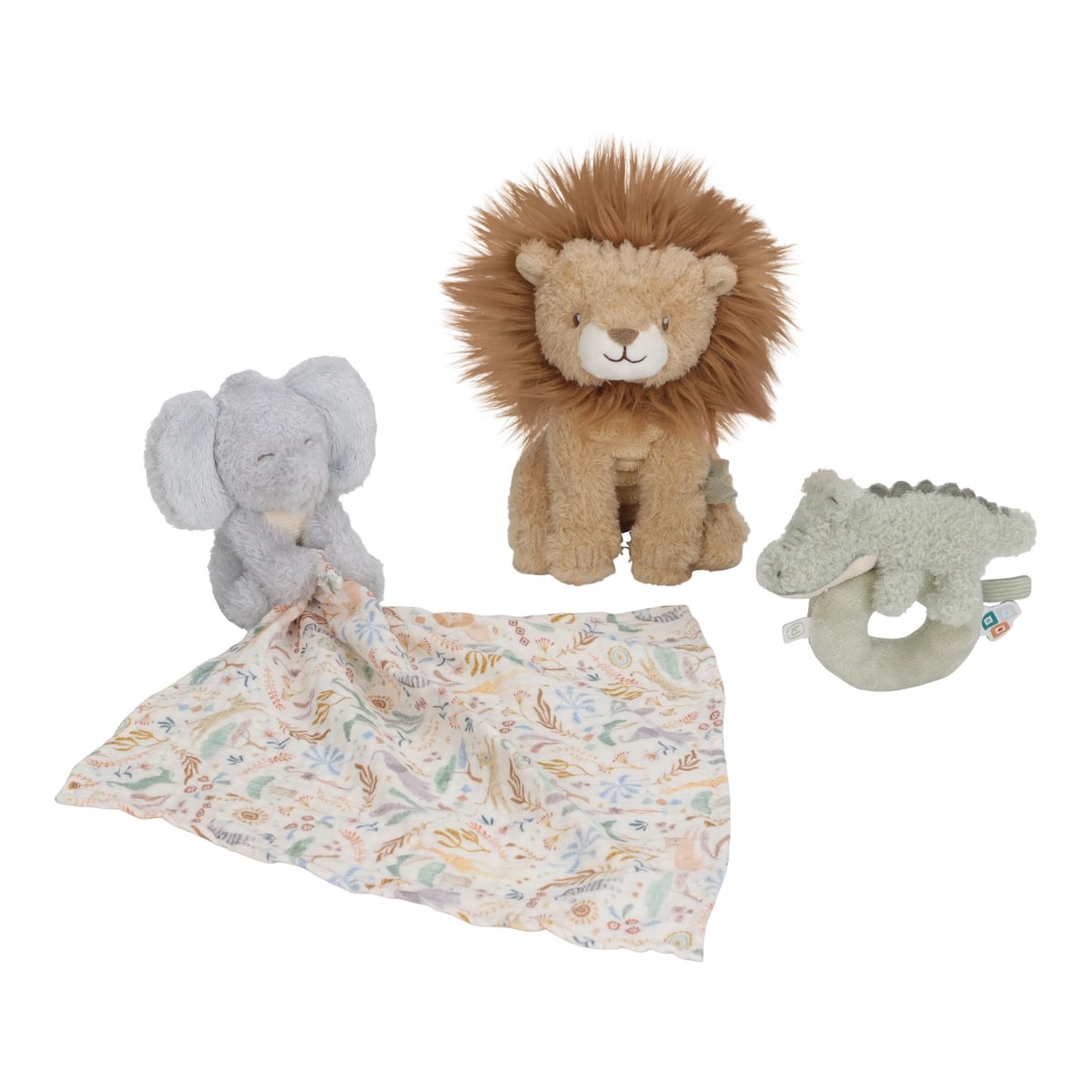 Raudzību dāvanu komplekts jaundzimušajam, Giftbox Safari Friends, Little Dutch, ld8315
