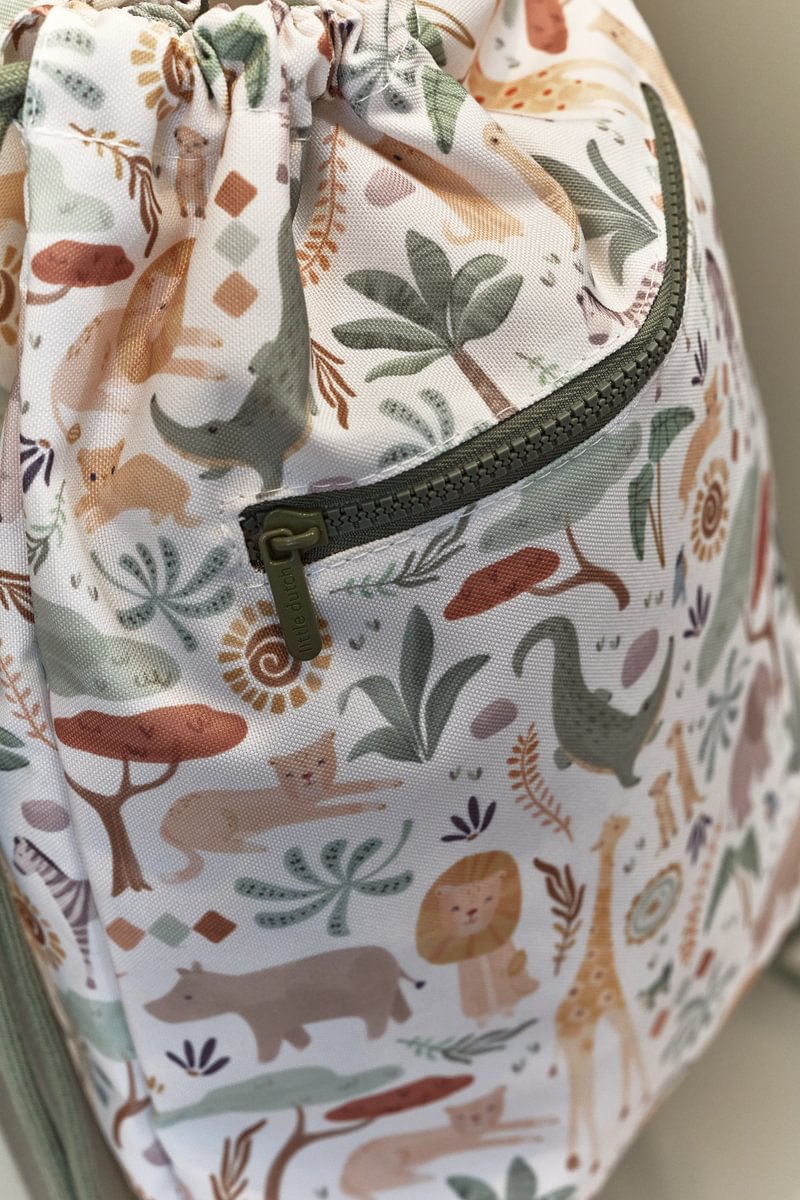 Bērnu sporta mugursoma, Gym Bag Safari Friends, Little Dutch, ld4923