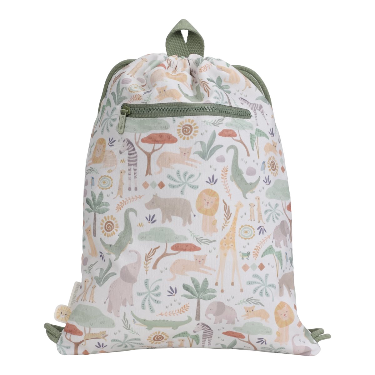 Bērnu sporta mugursoma, Gym Bag Safari Friends, Little Dutch, ld4923