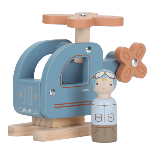 Wooden helicopter, Helicopter, Little Dutch