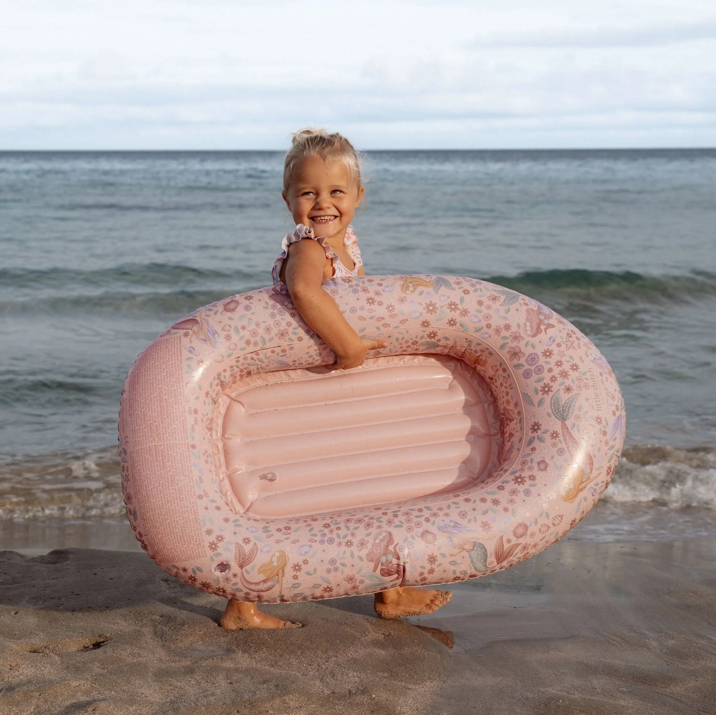 Piepūšamā laiva Dreamy Mermaid Pink, Inflatable Boat, Little Dutch, LD2016381