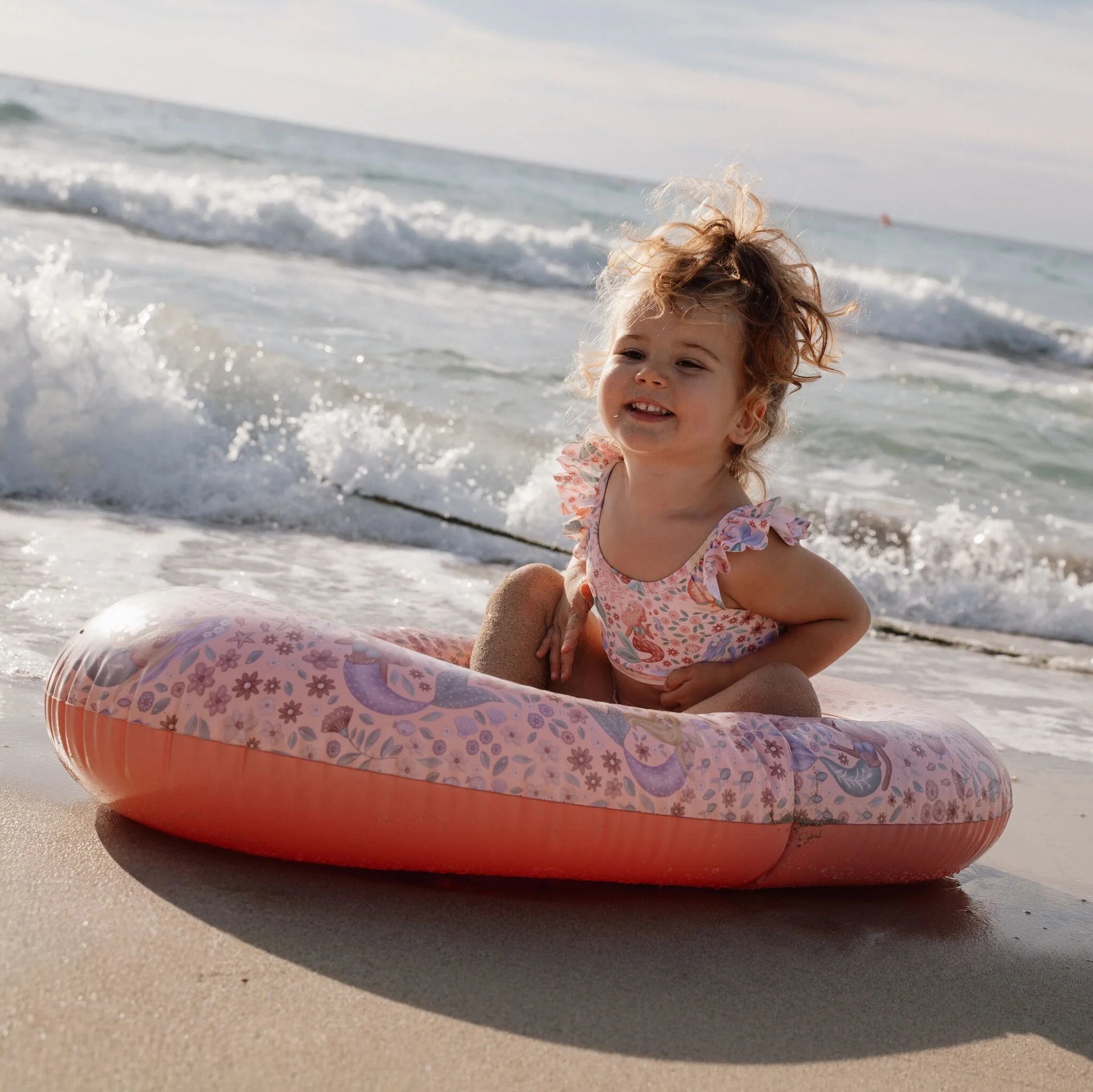 Piepūšamā laiva Dreamy Mermaid Pink, Inflatable Boat, Little Dutch, LD2016381