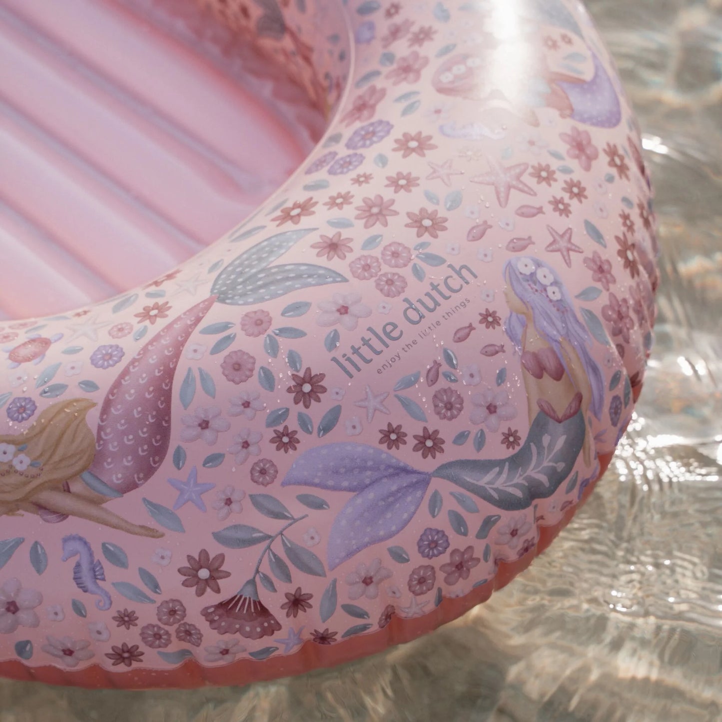 Piepūšamā laiva Dreamy Mermaid Pink, Inflatable Boat, Little Dutch, LD2016381