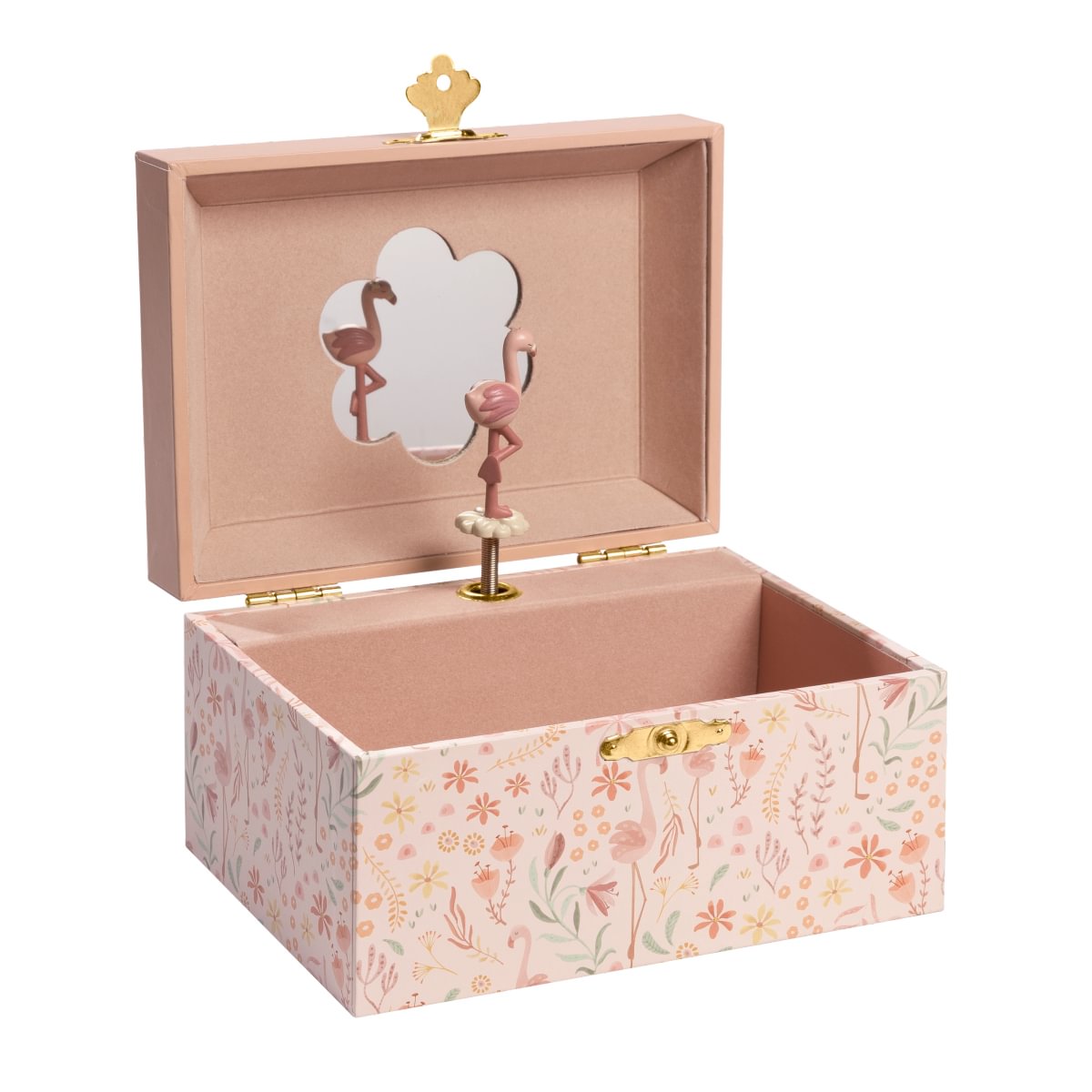 Muzikālā rotaslietu lādīte Jewellery Box Safari Friends Flamingo, Little Dutch, Artikuls: BT126914