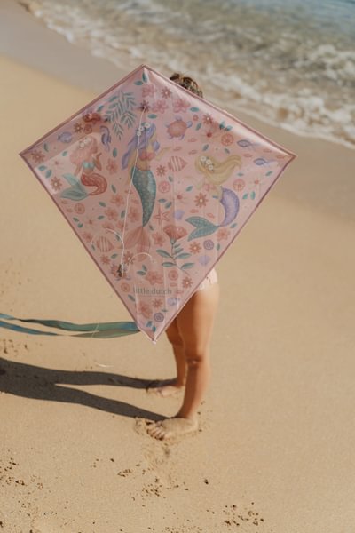 Vēja pūķis Dreamy Mermaid Kite Pink, Little Dutch, LD2016368, rocketbaby.lv