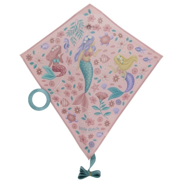 Vēja pūķis Dreamy Mermaid Kite Pink, Little Dutch, LD2016368, rocketbaby.lv
