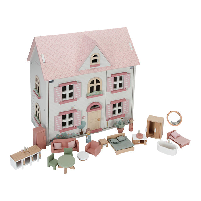 Jaunā Little Dutch koka leļļu māja, Little Farm Doll's House, LD7117