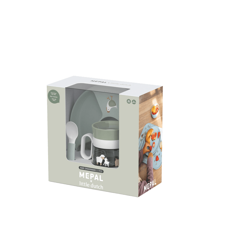 Mazuļu trauku komplekts Little Farm, Baby Dinneware 3-Piece Set, Little Dutch, LD108040565399