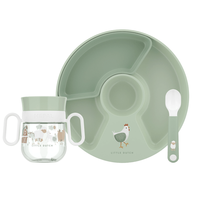 Mazuļu trauku komplekts Little Farm, Baby Dinneware 3-Piece Set, Little Dutch, LD108040565399