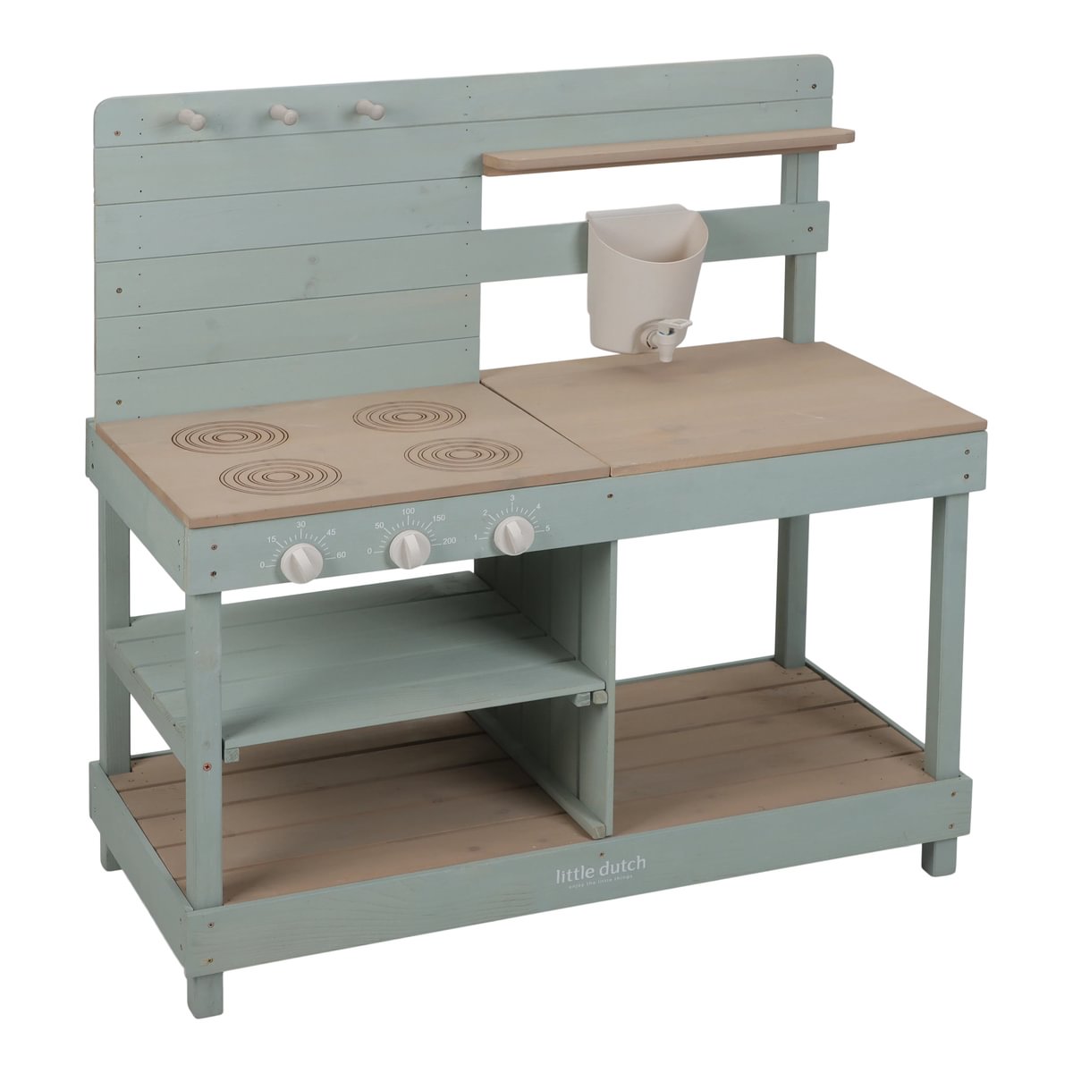 Āra virtuve bērniem, koka, Outdoor Mud Kitchen Green, Little Dutch, LD9128