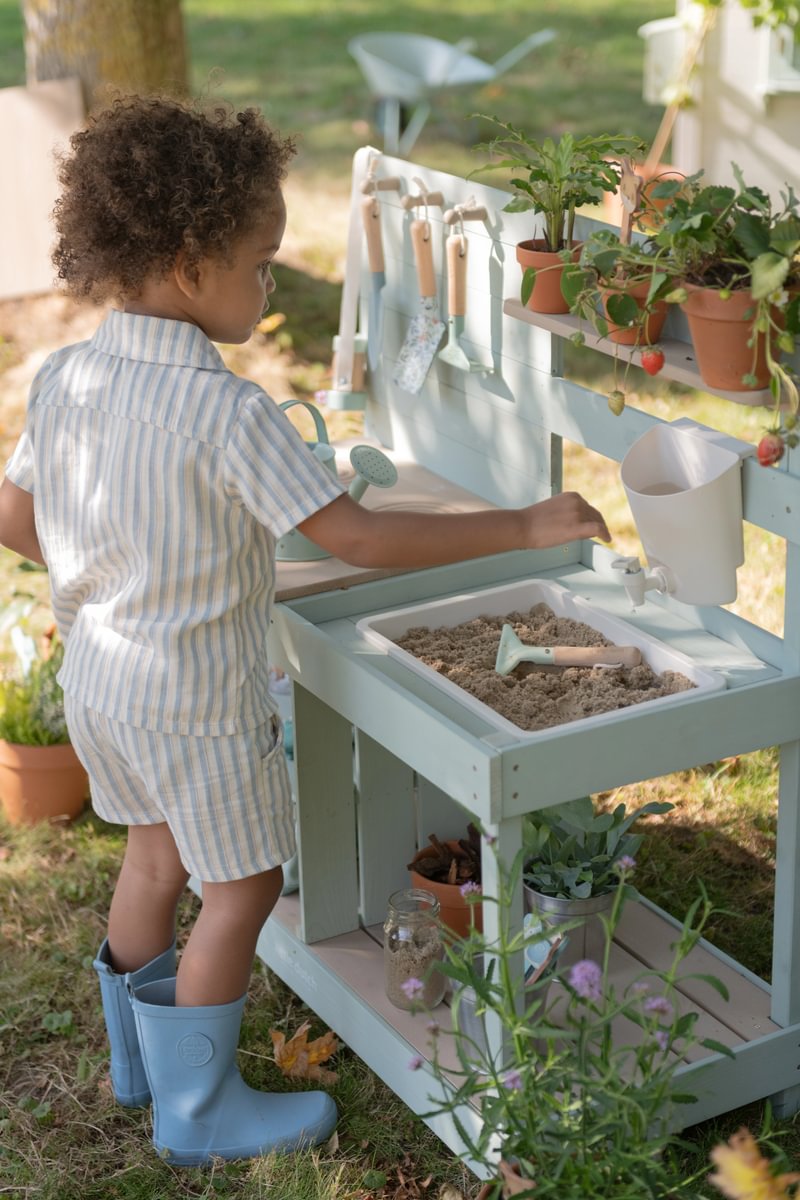 Āra virtuve bērniem, koka, Outdoor Mud Kitchen Green, Little Dutch, LD9128