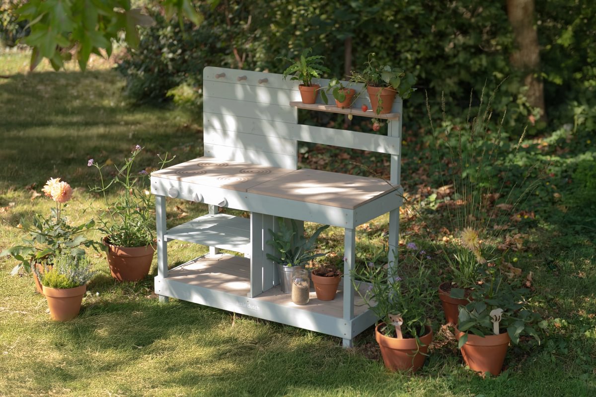 Āra virtuve bērniem, koka, Outdoor Mud Kitchen Green, Little Dutch, LD9128