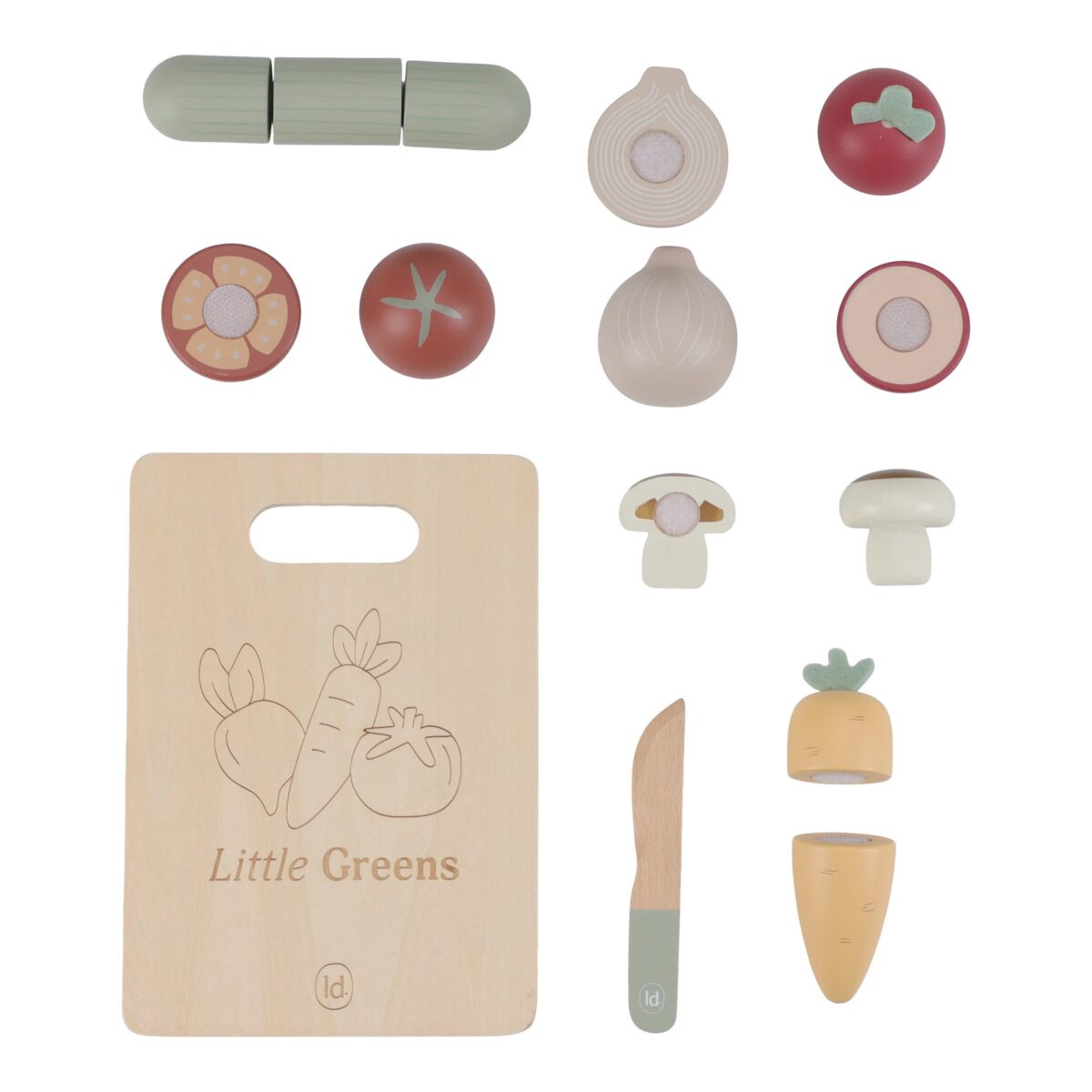 Koka dārzeņu komplekts, Wooden Vegetables, Little Dutch, ld2505