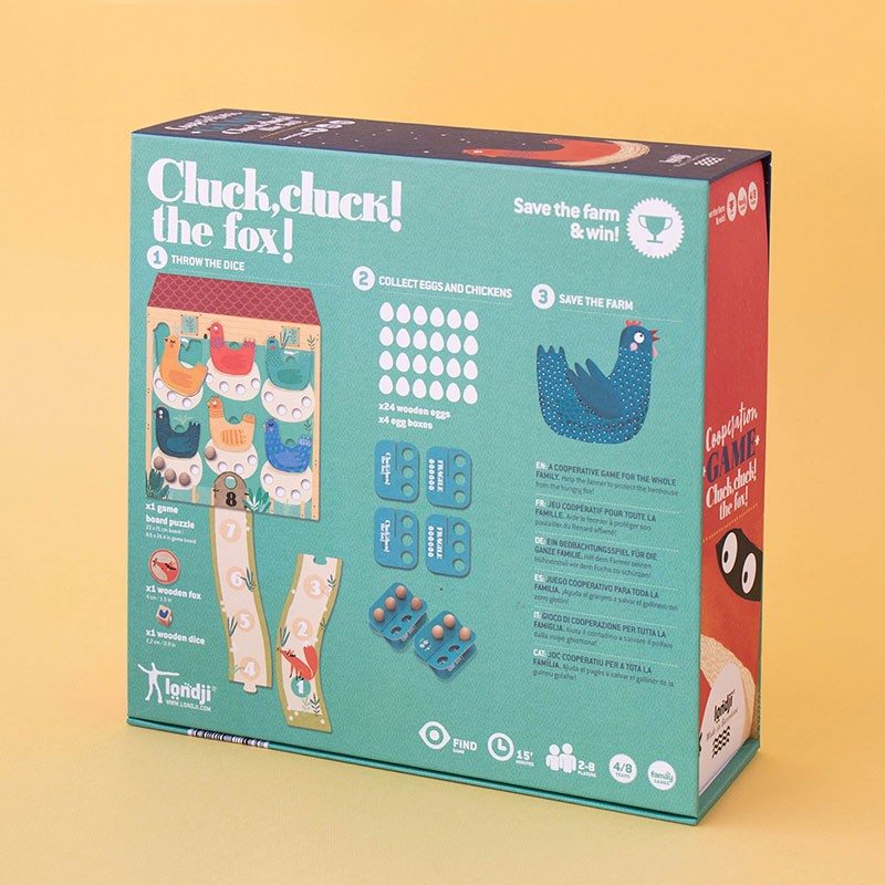 Spēle - Uzmanies, lapsa nāk! Cluck,cluck the fox, Londji, FG013U
