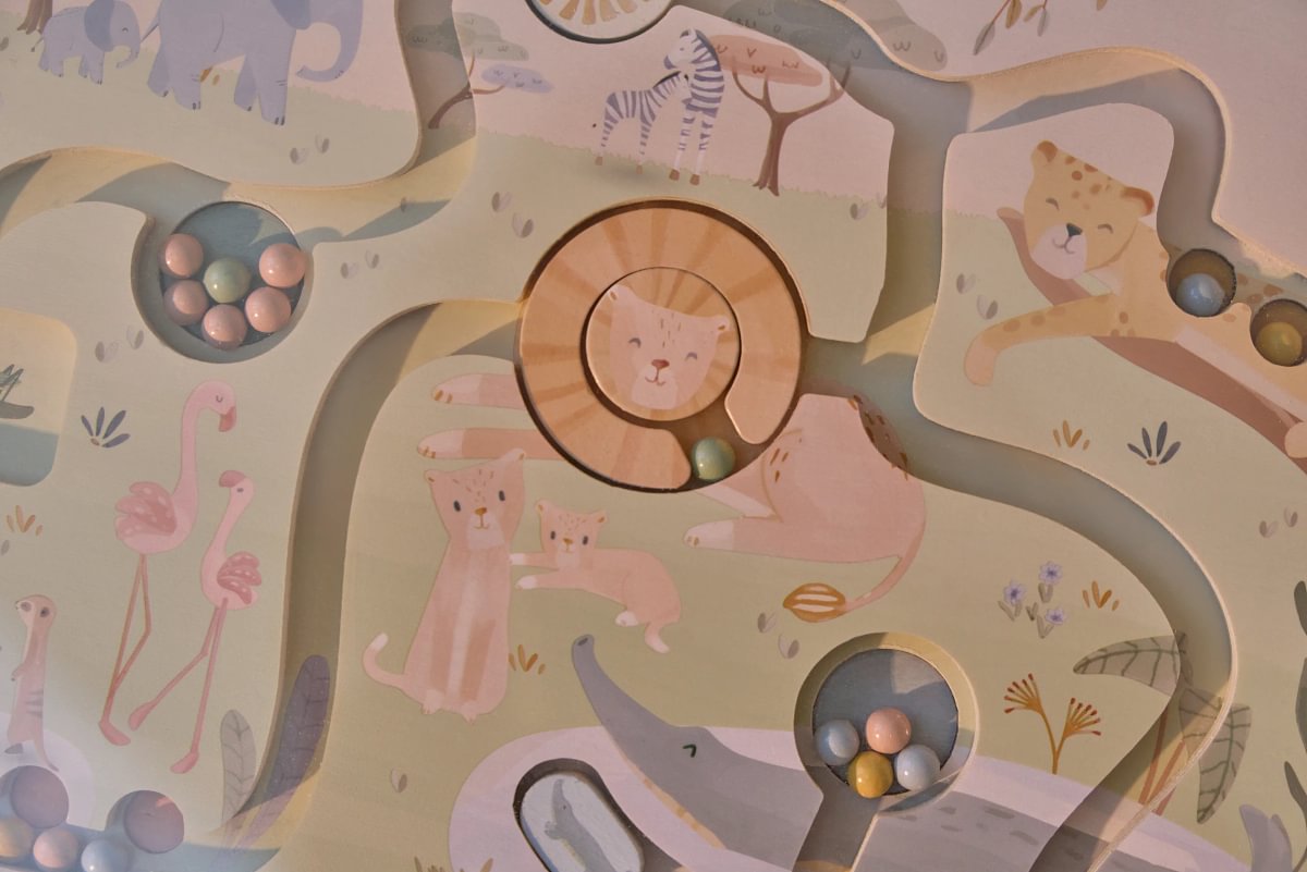Magnētiskā spēle labirints Safari Friends, Magnetic Maze, Little Dutch, ld7464