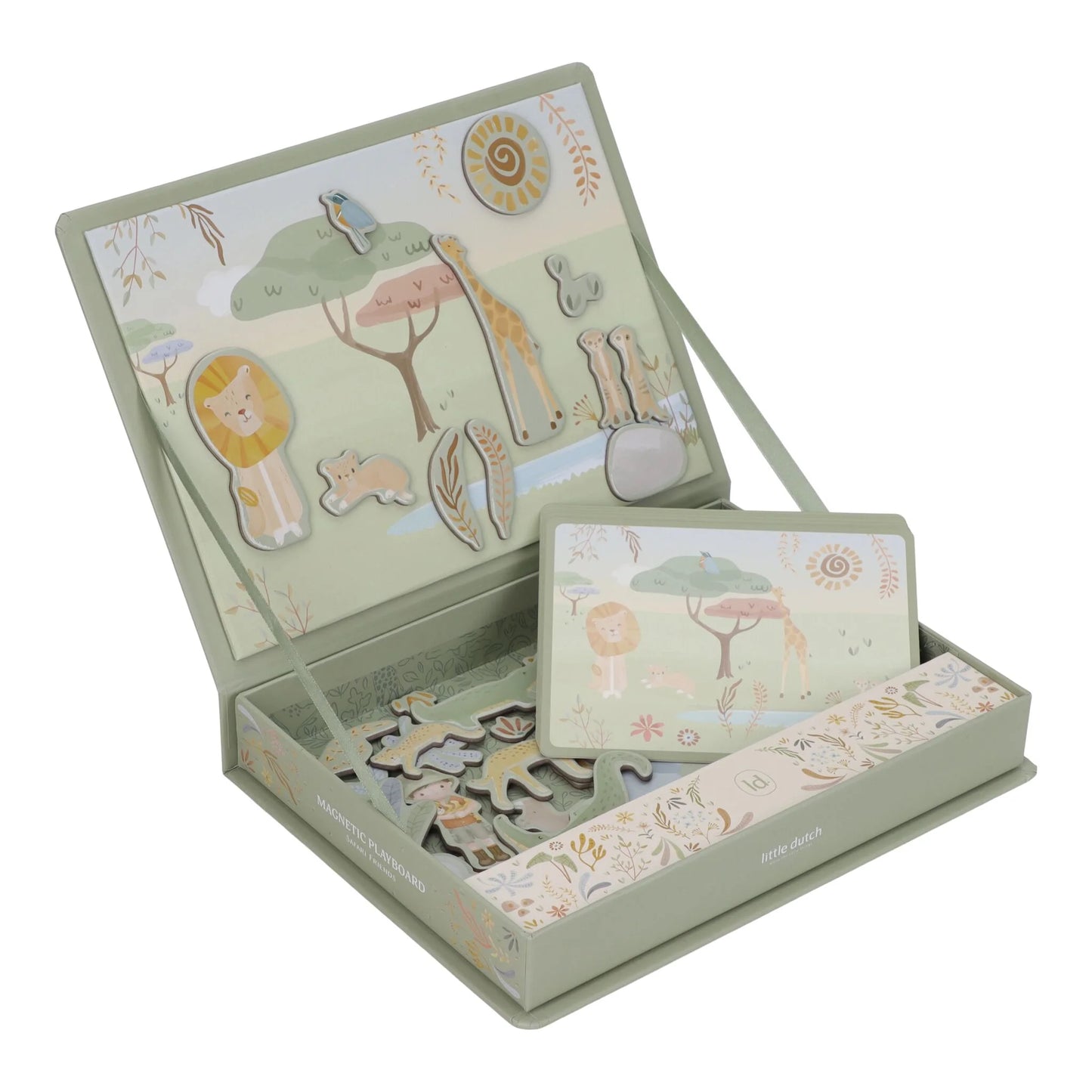 Magnētiskā spēle Safari Friends, Magnetic Playboard, Little Dutch, LD7453