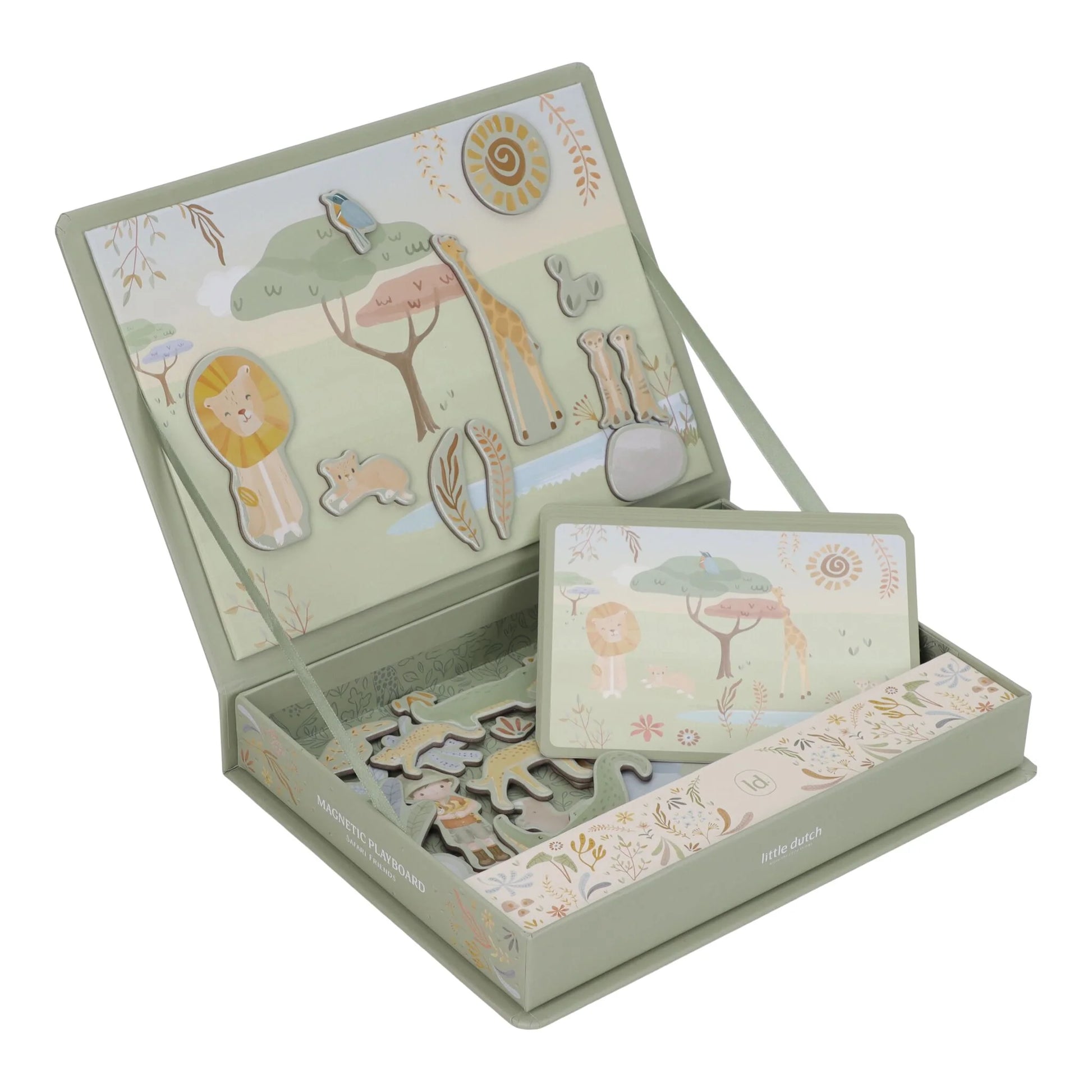 Magnētiskā spēle Safari Friends, Magnetic Playboard, Little Dutch, LD7453