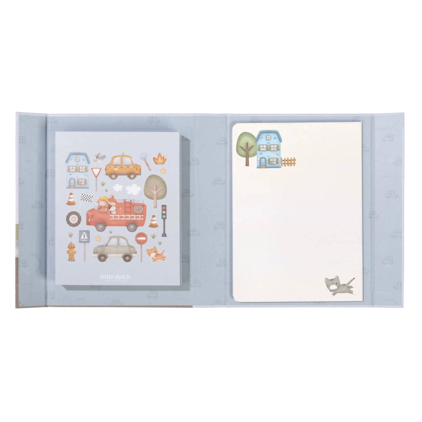 Radošais magnētu un zīmēšanas komplekts Magnet & Draw Set, Jim & Vehicles, Little Dutch, Artikuls: BT126895