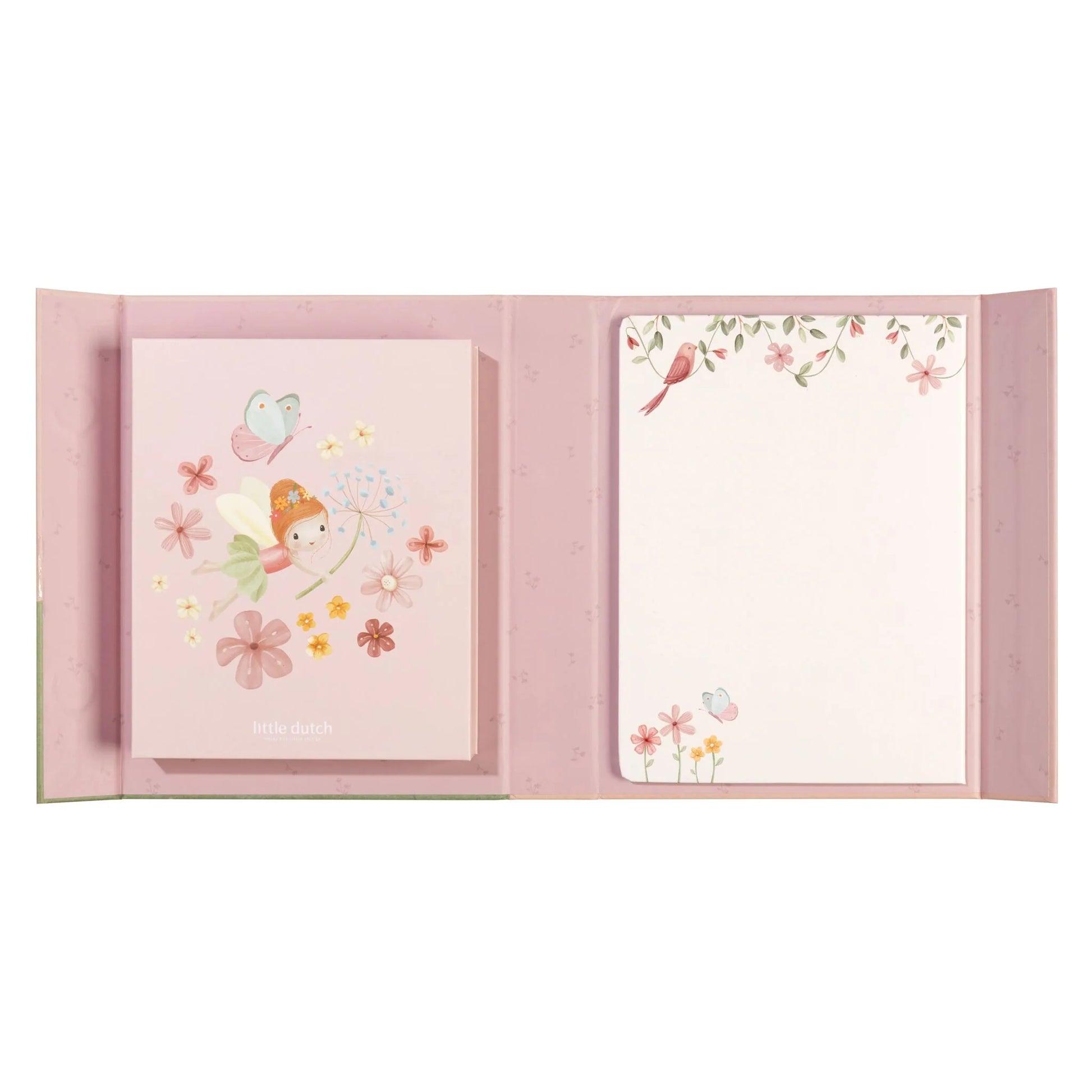 Radošais magnētu un zīmēšanas komplekts Magnet & Draw Set, Rosa & Fairy Garden, Little Dutch, Artikuls: BT126894
