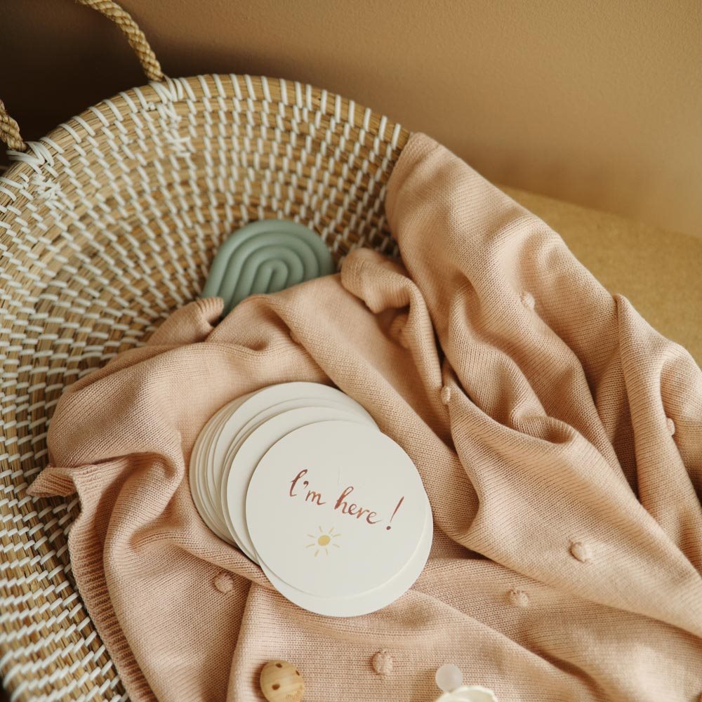 Naujagimių pasiekimų ir mėnesių nuotraukų kortelės, etapų kortelės, „Mushie“