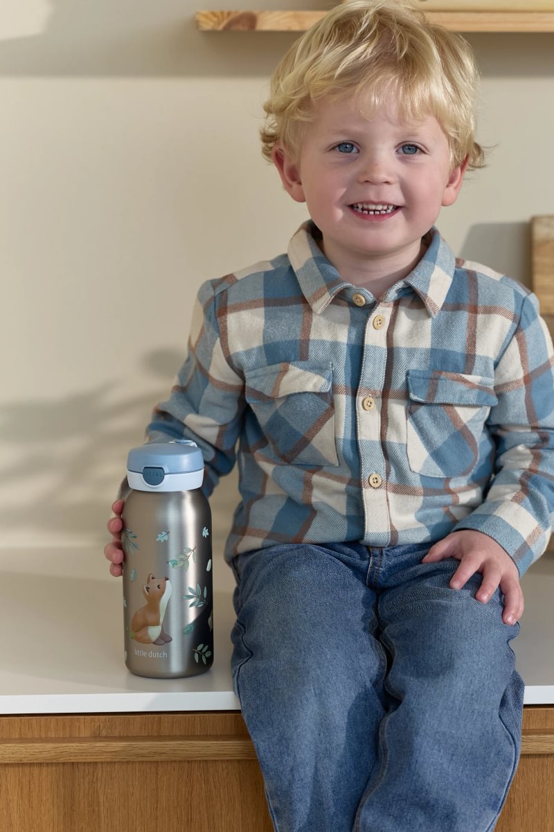 Bērnu ūdens pudele ar atveramu vāciņu Forest Friends, Flip Cap Water Bottle, Little Dutch, LD107489065408