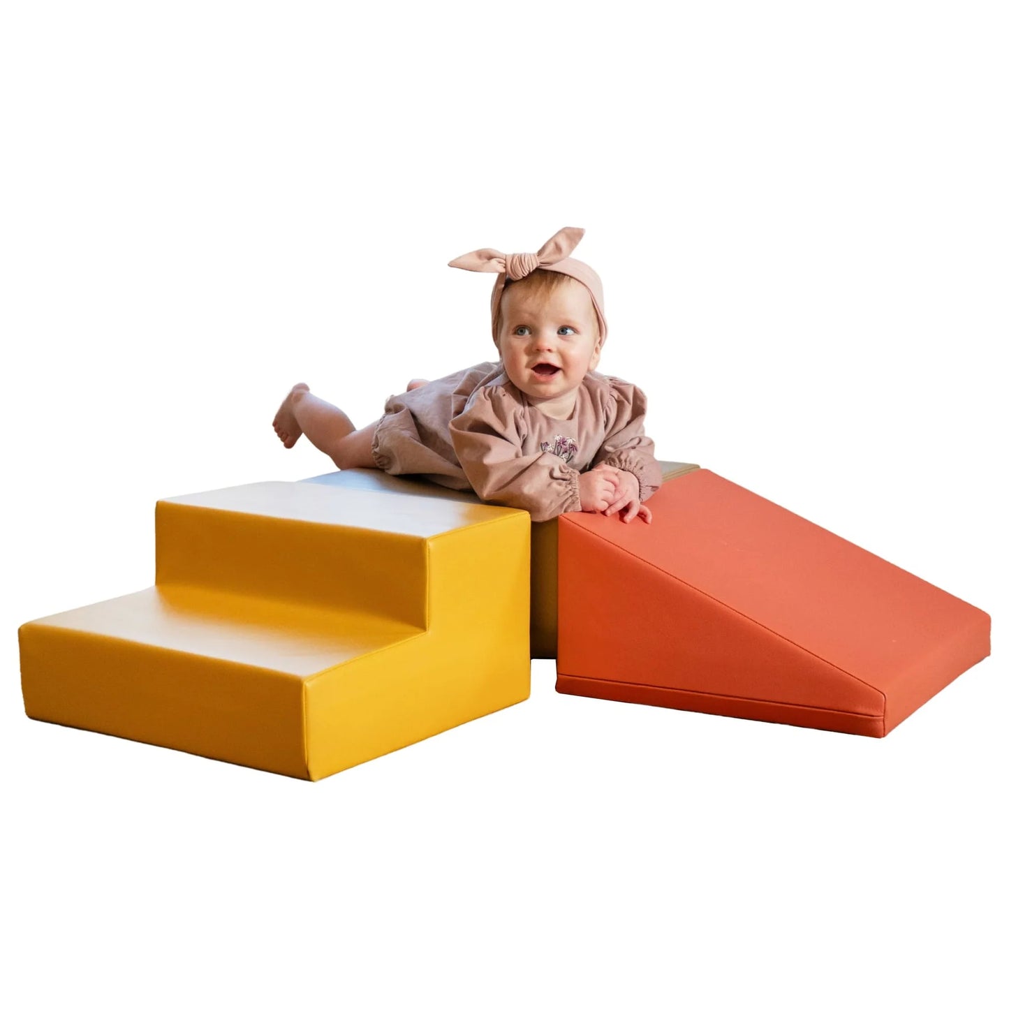 Mīkstie kluči Mini Climbie Soft Play, IGLU - pasteļa rozā, SET_27_09