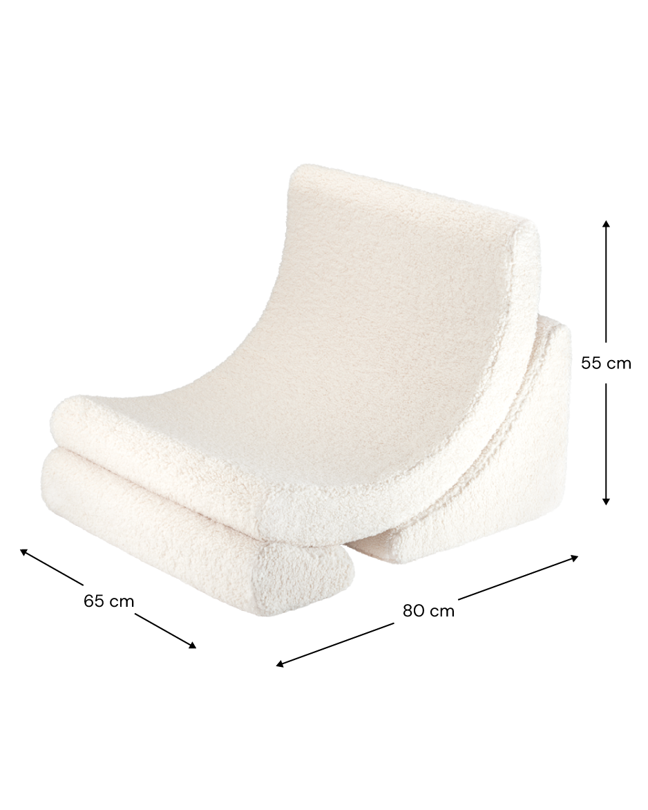 Poilsio kėdė „Cream White Moon Chair“, Wigiwama