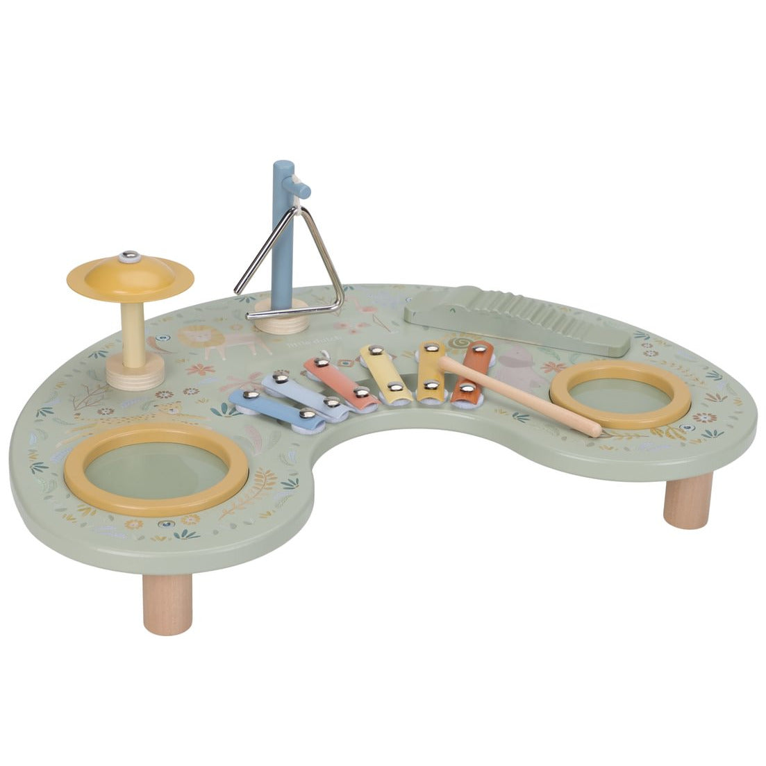 Instrumentu aktivitāšu galds, Music Table Safari Friends, Litle Dutch, ld7478