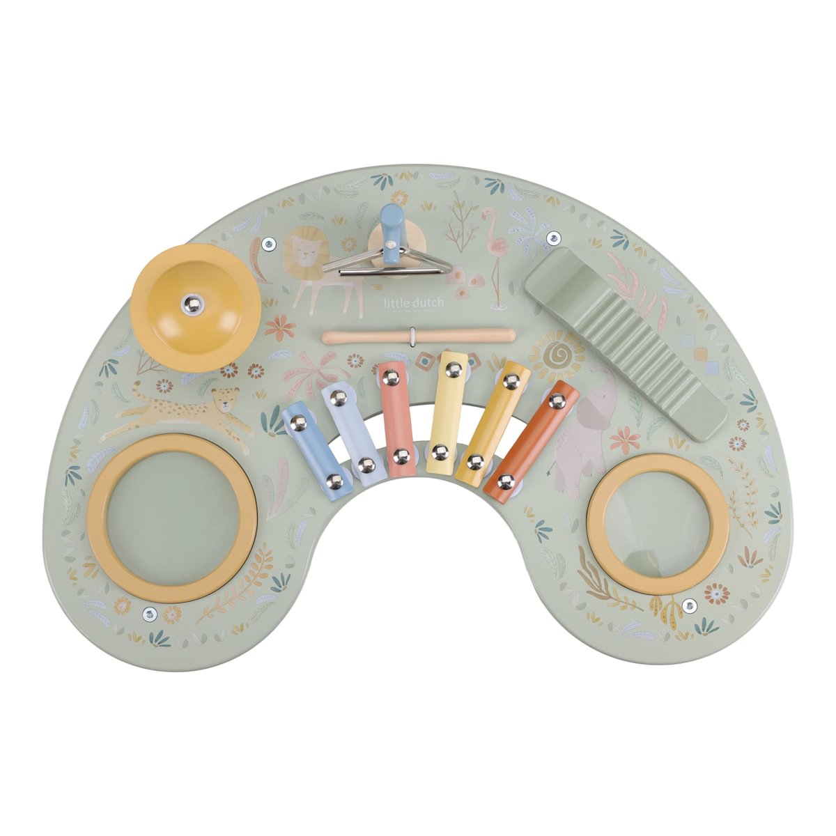 Mūzikas instrumentu aktivitāšu galds, Music Table Safari Friends, Little Dutch, LD7478